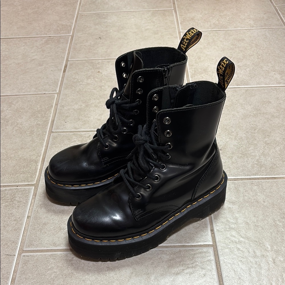 Dr. Martens Jadon Boot Smooth Leather Platforms